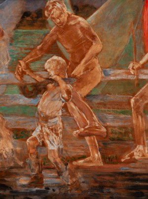 Jacek Malczewski (1854 Radom - 1929 Kraków), Tobiasz z aniołami, 1908