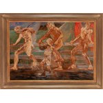 Jacek Malczewski (1854 Radom - 1929 Kraków), Tobiasz z aniołami, 1908