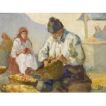 Erno Erb (1878 Lviv (?) - 1943 Lviv), On a Stall