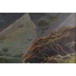 Michał Stańko (1901 Sosnowiec - 1969 Zakopane), Morskie oko o zachodzie słońca
