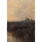 Marceli Harasimowicz (1859 Warszawa - 1935 Lwów), Zachód słońca na Polesiu, 1894