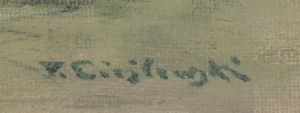 Tadeusz Cieślewski (otec) (1870 Varšava - 1956 Varšava), Pohled na Varšavu z Prahy