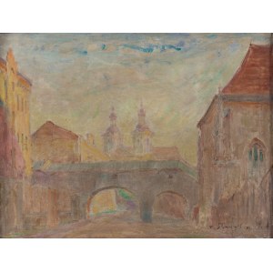 Tadeusz Barwecki-Szewczyk (1912 - 1999), Ulica Skałeczna w Krakowie (Landscape Study), 1947