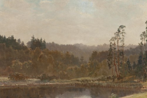 Konstanty Mackiewicz (1894 Małoryta k. Brześcia - 1985 Łódź), Pejzaż z jeziorem