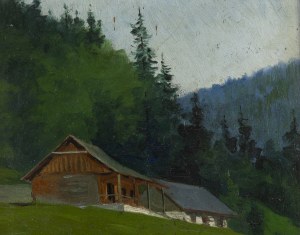 Marceli Harasimowicz (1859 Warszawa - 1935 Lwów), Pejzaż z Pienin , 1905