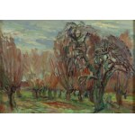 Henryk Epstein (1891 Lodz - 1944 concentration camp, probably Auschwitz), "Edge of the Meadow - Vinarville".