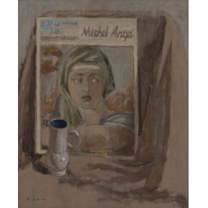 Benn Bencion Rabinowicz (1905 Białystok - 1989 Paryż), Martwa natura z książką (Michel Ange)