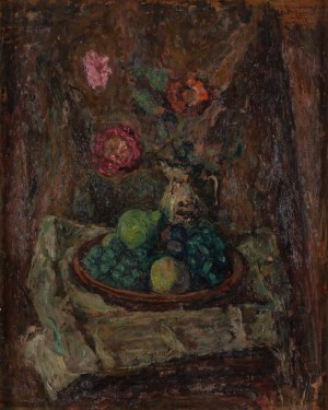 Tadeusz Cybulski (1878 Kraków - 1954 Kraków), Martwa natura z wazonem