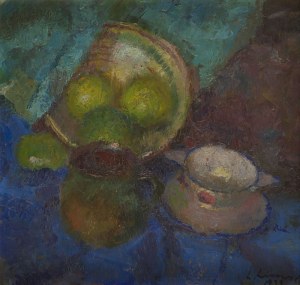 Ludwik Lisowski (1907 Kraków - 1943 Kraków), Martwa natura z owocami, 1933