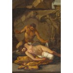 Autor nierozpoznany (XVIII/XIX w.), Satyr i nimfa