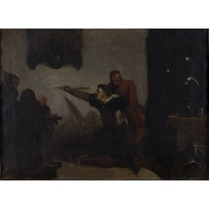 Wacław Józef Koniuszko (przypisywany) (1854 - 1900), Scena historyczna