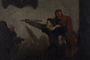 Wacław Józef Koniuszko (przypisywany) (1854 - 1900), Scena historyczna