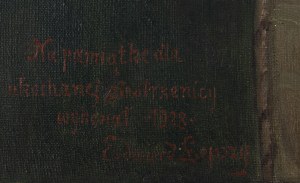 Edward Lepszy (1855 - 1932 Kraków), Portret siostrzenicy artysty, 1928
