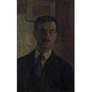 Stanisław Żarnecki (1877 Kraków - 1956 Kraków), Autoportret, 1914