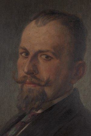 Mieczysław Reyzner (1861 Lwów - 1941 Lwów), Portret mężczyzny z cygarem