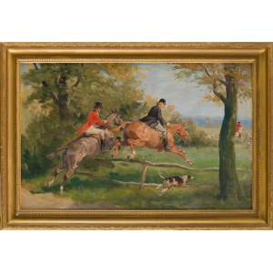 Marian Nowicki (1904 Kawęczyn - 1973 Góra Kalwaria), Polowanie par force