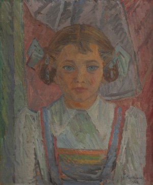 Tadeusz Kozłowski (1910 - 1987), Portret dziewczynki, 1948