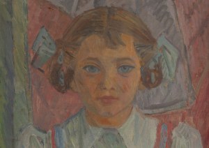 Tadeusz Kozłowski (1910 - 1987), Portret dziewczynki, 1948