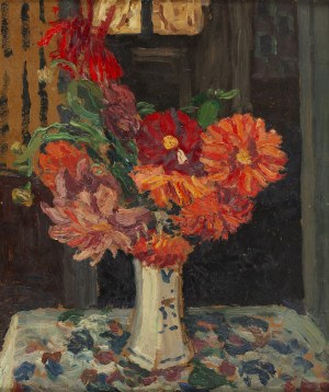 Alfred Świeykowski (1869 Paryż - 1953 Paryż), Martwa natura z kwiatami