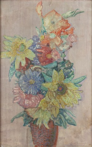 Marian Stroński (1892 Łozowa koło Tarnopola - 1977 Przemyśl), Kwiaty w wazonie