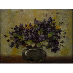 Matylda Meleniewska (1869 - 1930 ), Flowers in a vase, 1923