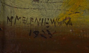 Matylda Meleniewska (1869 - 1930 ), Kwiaty w wazonie, 1923