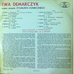 Ewa Demarczyk - piosenki Zygmunta Koniecznego