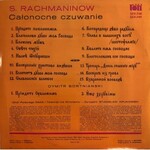 Siergei Rachmaninow Całonocne czuwanie op. 37, Dymitr Bortniański Stichira na adorację całunu, Pieśń Cherubinów
