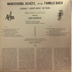 Claudio Monteverdi, Heinrich Schutz, Jan Sebastian Bach, Johann Michael Bach, Johann Ludwig Bach