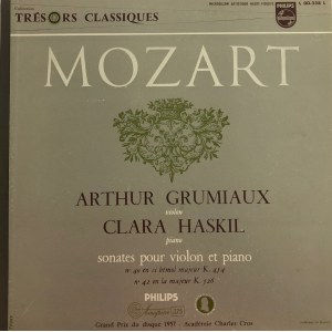 Wolfgang Amadeusz Mozart Sonaty na fortepian i skrzypce, wyk. Arthur Grumiaux, Clara Haskil