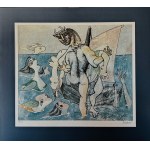 Pablo Picasso (1882-1973), Minotaur niosący nagą kobietę i Syreny, (1937)