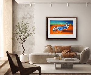 Mark Kostabi (nar. 1960), Blown away, 2023