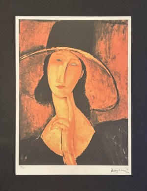 Amedeo Modigliani (1884 - 1920), Dama (Jeanne Hebuterne) w kapeluszu (1918)