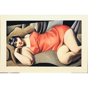 Tamara LEMPICKA (1898-1980), La tunique rose, ( The pink tunic) 1927