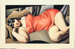 Tamara ŁEMPICKA (1898-1980), La tunique rose, ( Różowa tunika) 1927