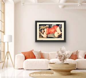 Tamara ŁEMPICKA (1898-1980), La tunique rose, ( Różowa tunika) 1927