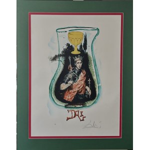 Salvador DALI (1904-1989), Król pucharów z cyklu Tarot, 1978