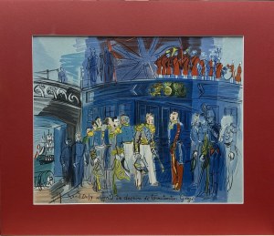 Raoul DUFY (1877 - 1953), Powitanie księcia Joinville na pokładzie angielskiej fregaty Britanica,1965