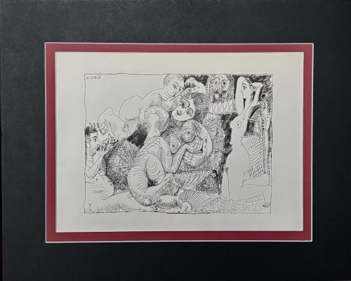 Pablo Picasso (1881-1973), Autour du Bain Turc d’Ingres (Wokół łaźni tureckiej w Ingres)