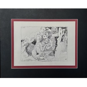Pablo Picasso (1881-1973), Autour du Bain Turc d’Ingres (Wokół łaźni tureckiej w Ingres)