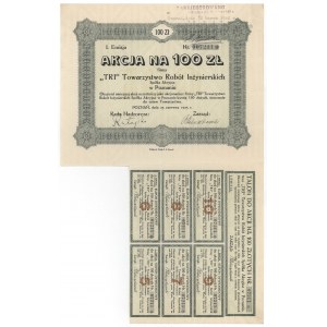TRI Tow. Robót Inżynierskich, Em.1, 100 zł 1925