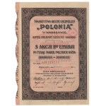 POLONIA Insurance Company, Em.2, 5x 1,000 mkp 1922