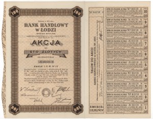 Commercial Bank of Lodz, Em.1-5, 100 zloty 1935