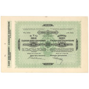 Śląski Bank Eskontowy, Em.8, 100x 280 mkp 1923