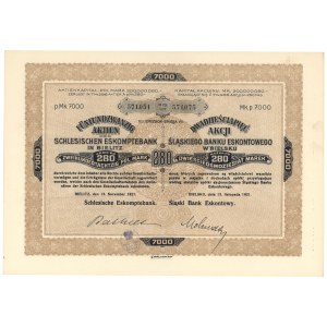 Silesian Escount Bank, Em.7, 25x 280 mkp