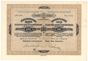 Silesian Escount Bank, Em.7, 25x 280 mkp