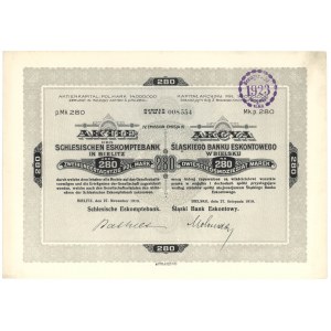 Śląski Bank Eskontowy, Em.4, 280 mkp 1919