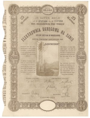 Bezirkskraftwerk am Fluss San, Em.3, 25x 1.000 mkp 1923