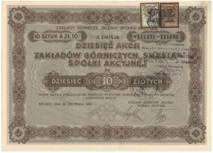 SILESIA Mining Plants, Em.2, 10x 10 zloty 1928