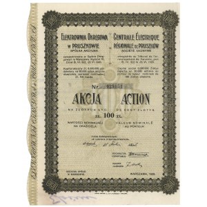 Elektrownia Okręgowa w Pruszkowie, 100 zł 1929